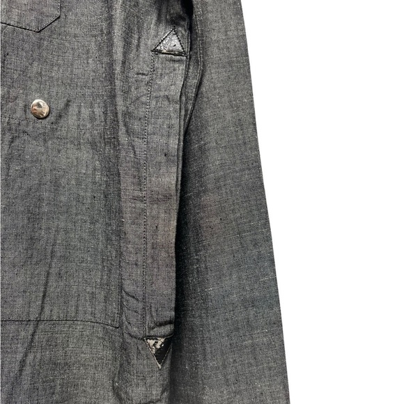 PROFOUND AESTHETIC Button-Down Coat Gray L - Picture 9 of 13